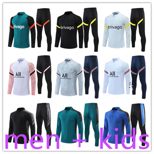 

kids + mens men s soccer tracksuit football training sports tracksuits survetement foot chandal futbol sportswear survêtement chándal designer 2122