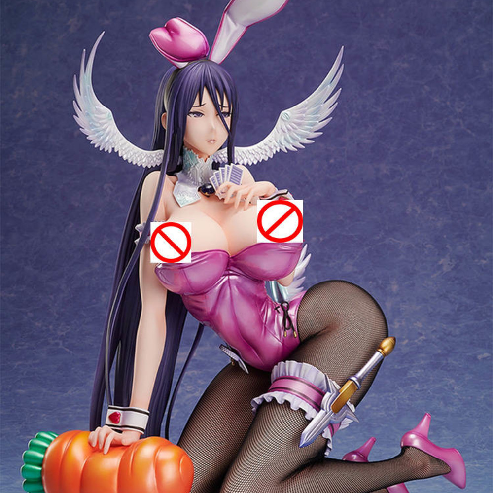 

32cm Native Sexy Girl Figure BINDing Pure white Magical girl RAITA Misa Suzuhara Bunny Ver. PVC Action Figure Anime Figure Toys Y0726