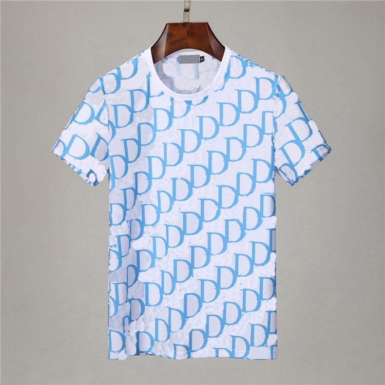 

4XL D pattern men's t shirt Largete size loose fashion personality SS22 men design shirts women's short high quality black and whi