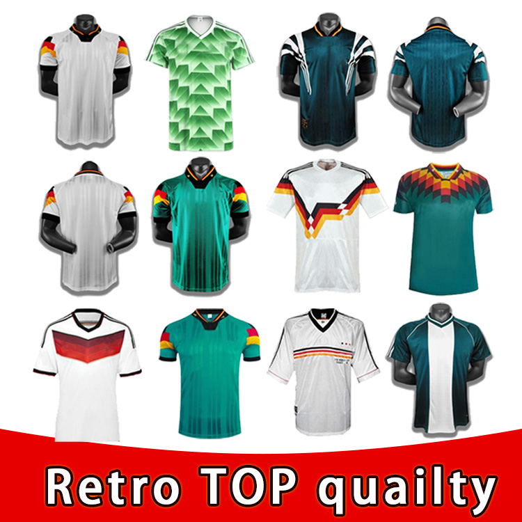 

1990 1992 1994 Retro Littbarski BALLACK Soccer Jersey home away 1998 1988 KALKBRENNER KLINSMANN Matthias 1996 2004 Football Shirt, Black;yellow