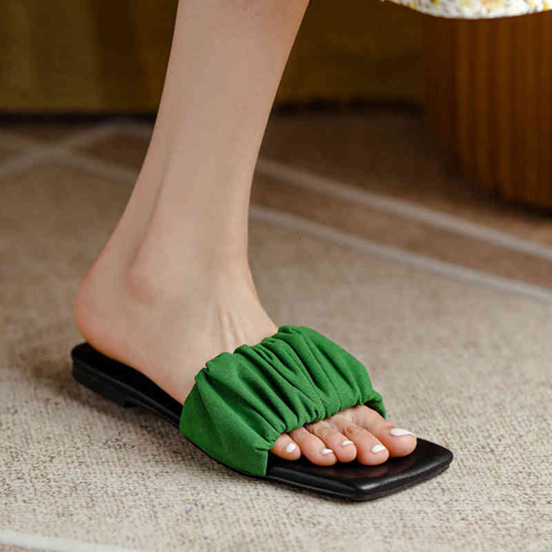 

slippers summer slippers from women in plutonium leather platform women's slides plied shoes ladies casual comfort beach jvkp, Black