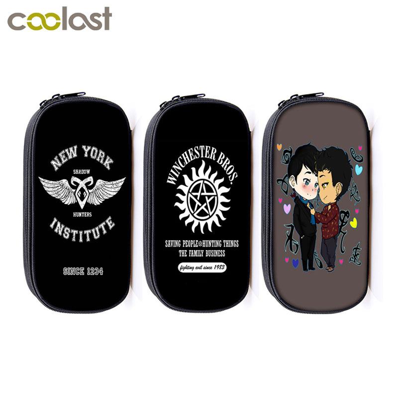 

Coin Purses Shadowhunters / Supernatural Pencil Holder Bag Boys Girls School Case Purse Children Stationery Mini Women Lady, Qbb supernatural31