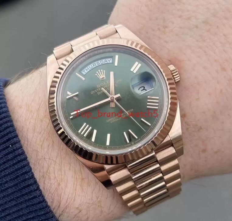 

5A Rolexwatch Men's Watch Yacht Style 40mm Silver Dial Master Automatic Mechanical Sapphire Glass Classic Model Folding Buckle Clasp