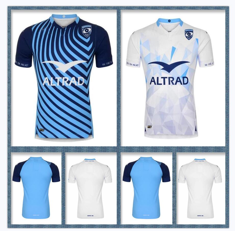 

2021 Montpellier rugby Jerseys HOME away League jersey 20 21 shirts S-5XL, White