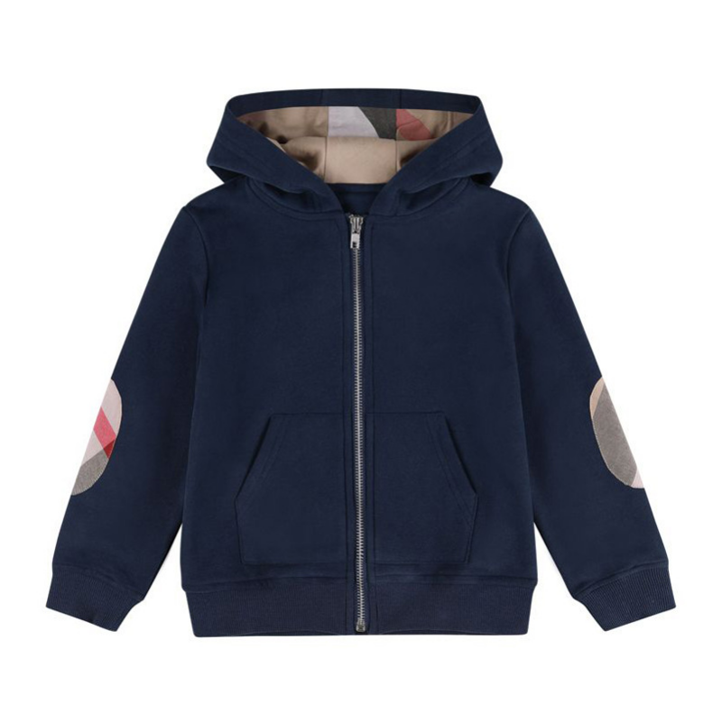 

2021 Spring Autumn Baby Boys Jackets Kids Cotton Zipper Coats Children Hooded Jacket Boy Outwear Child Casual Cardigan Coat, Dark blue