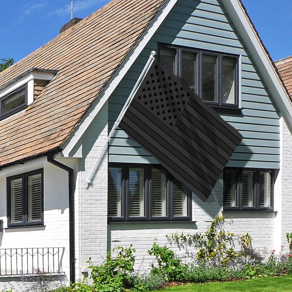 

All Black American Flag 3x5 ft USA Blackout Tactical Grommet 100D Polyester Banner Flags 90*150cm DHL Shipping