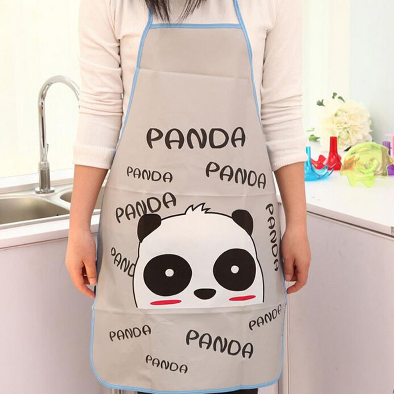 

Woman Apron Sleeveless Waterproof Anti-oil Aprons Kitchen Cooking Waist Bib Creative Women BBQ Lovely Cartoon Household