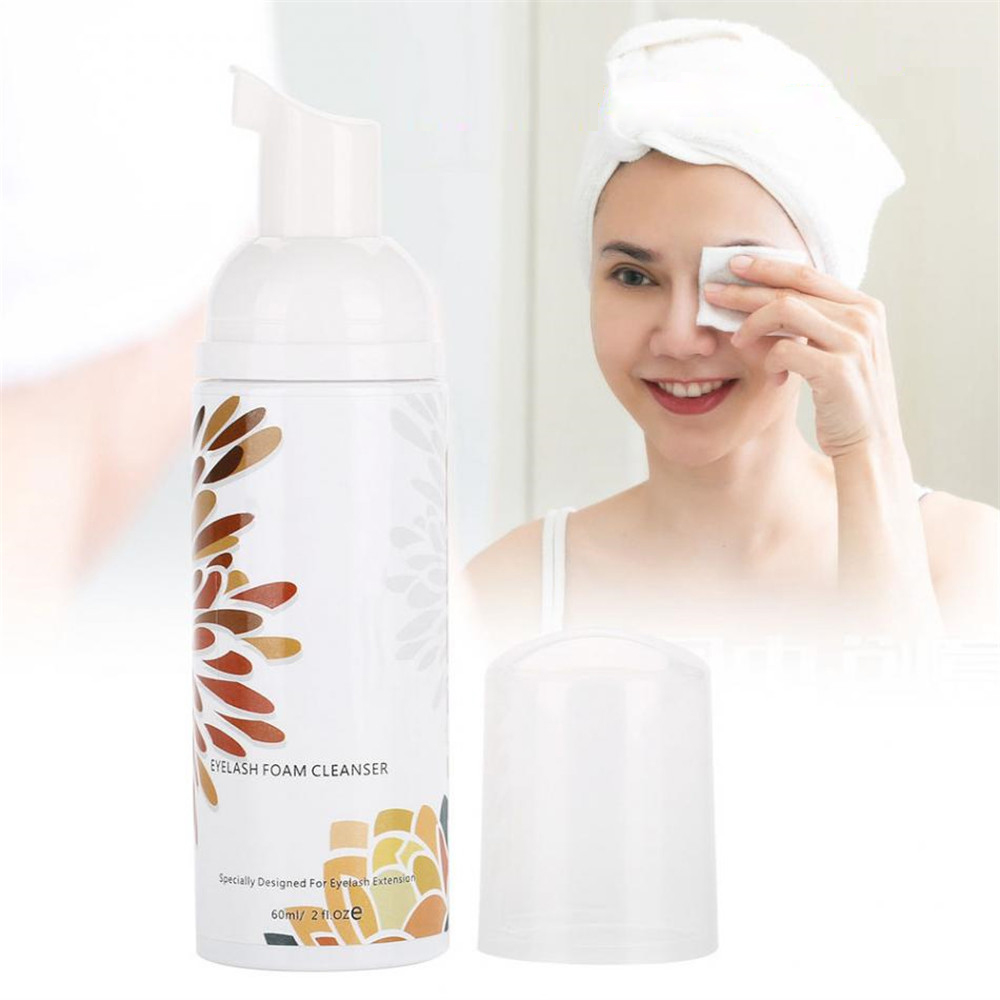 

60ml Foam Cleanse Eyelash Extension Shampoo Clean Lashes Lifting Cleanser Shampoo Brush Kits HPNESS