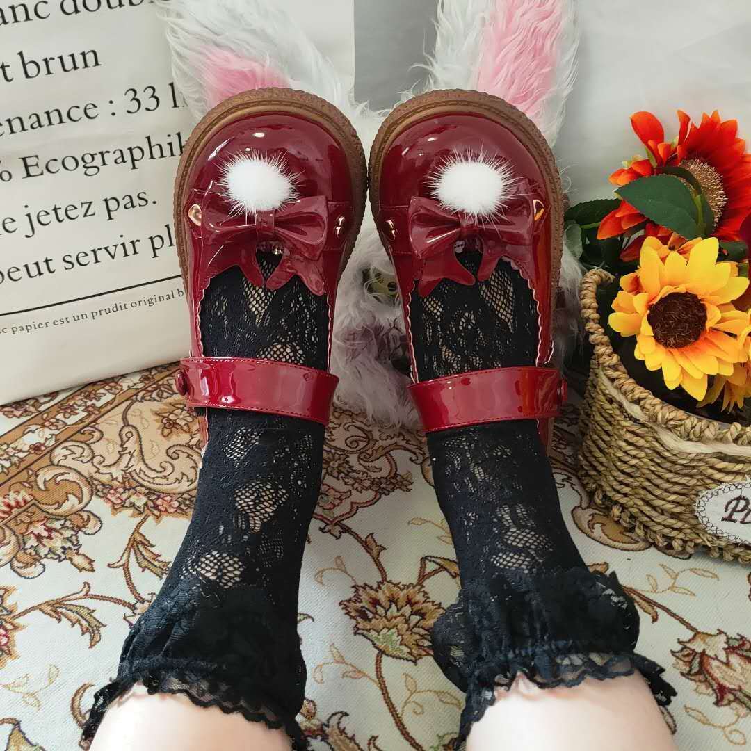 

2021 New Cosplay Women Lolita Kawaii Tea Beautiful Japanese Party Anime Female Loli Harujuku Jk Uniform Women's Shoes Ike2, Black