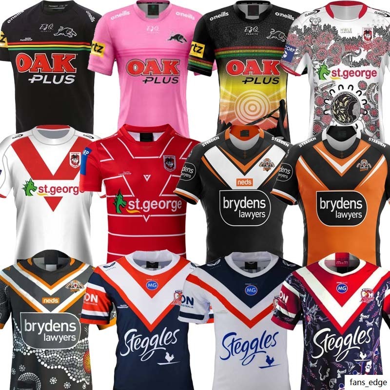 

Sydney Roosters rugby jerseys 2021 New Penrith Panthers Indigenous jersey St.George Illawarra Dragons polo shirt The Wests Tigers shirts S-3XL, Black;gray