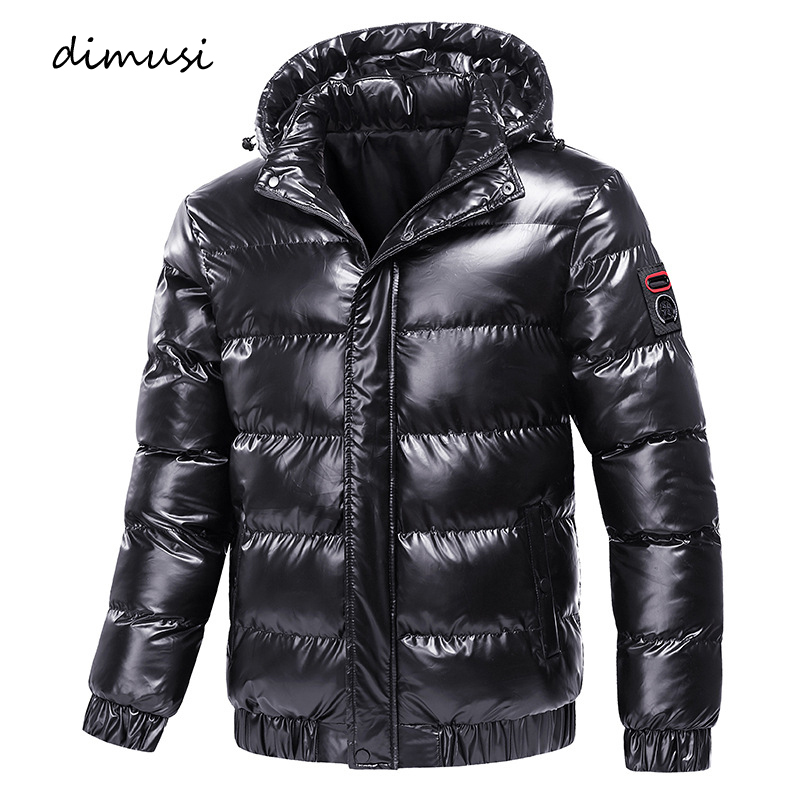 

DIMUSI Winter Mens Jaets Fashion Men Cotton Warm Parkas Down Hoodies Coats Casual Outdwear Thermal Jaets Mens Clothing, Red