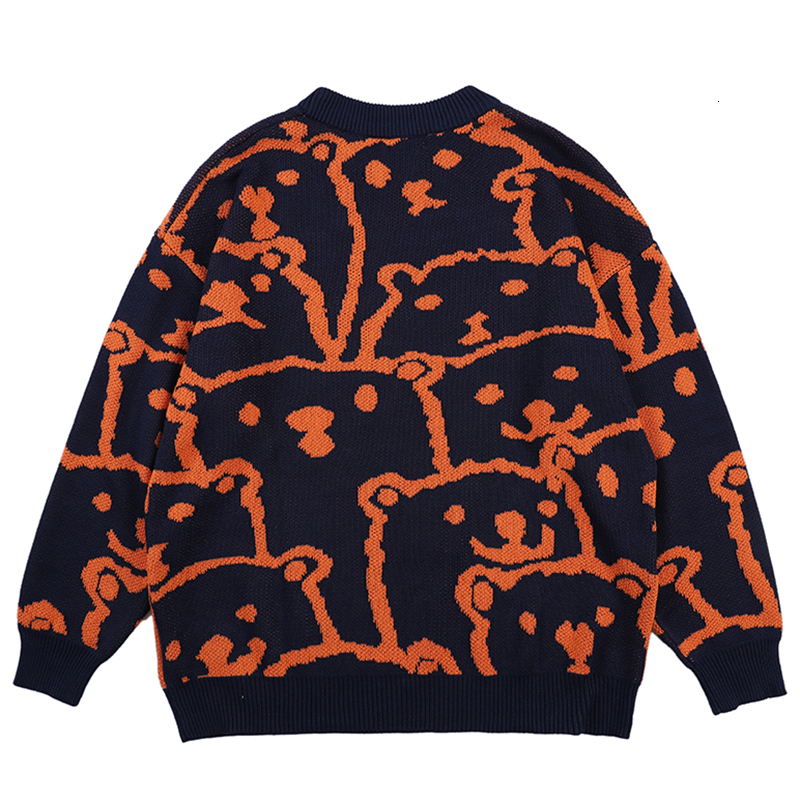 

2021 New Kawaii Cute Long Sleeve Sweater for Thick Pullover Streetwear Warm Orange Ladies Anime Tops Women Clothes Fashion En20, Black