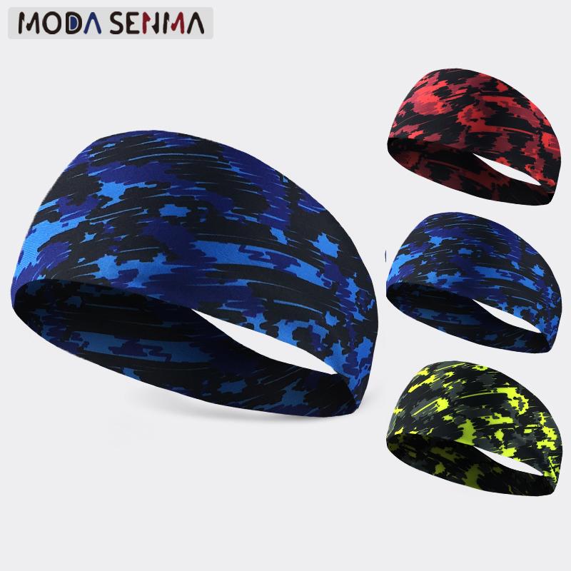 

Dropshipping 2021 new arrival Sports headband Lycra breathable sweat belt running Fitness Yoga Dance Gymnastics sweat band gym, Red