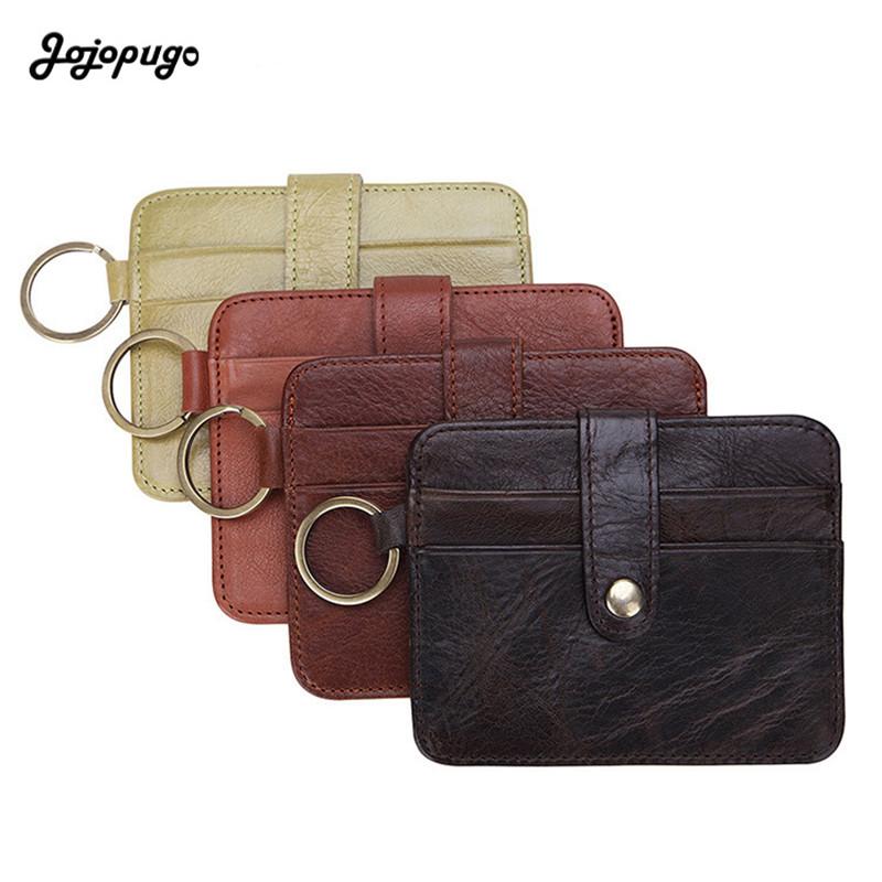 

2021 Newest Men Wallets Minimalist Genuine Cow Leather Women Card Holder Men's Purse for Coins, Black