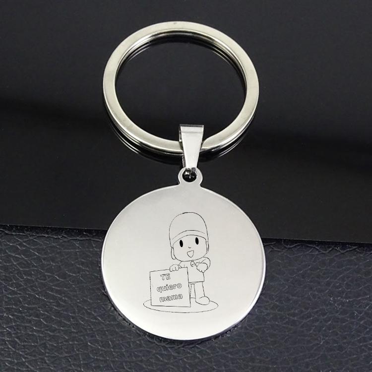

Keychains Arrival Keychain Disc Charm "Te Quiero Mama" For Mom Gift Drop YP6949