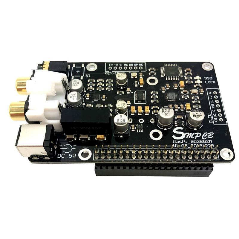 

Sound Cards Es9038Q2M Opa1612 Op Decoder Digital Broadcast Board I2S 32Bit/384K Dsd128 For Raspberry Pi 2B 3B 3B+ Dac