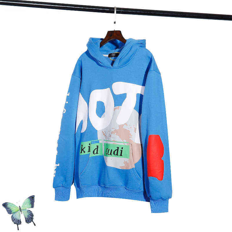 

Blue KID CUDI MOTM III Moon KANYE CPFM.XYZ Fleece Hoodies Sweatshirts H1103, Black