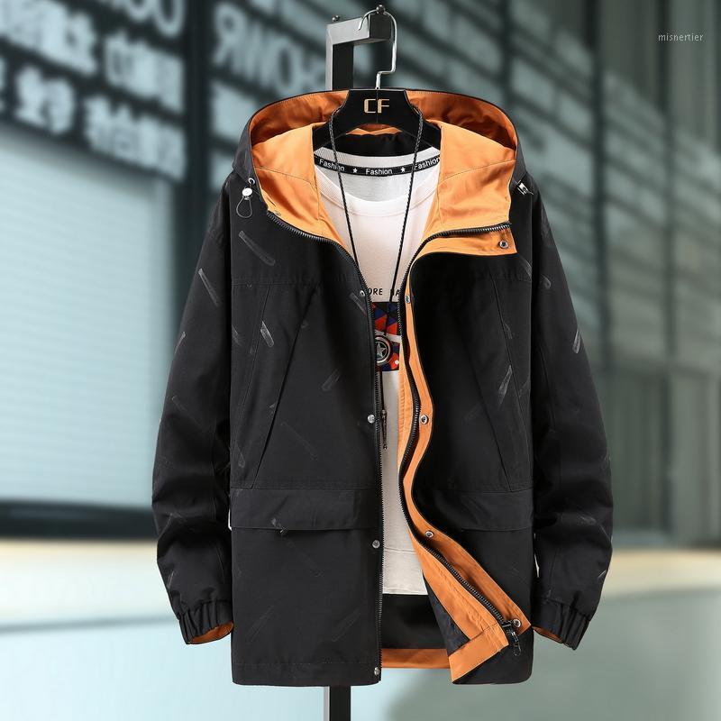 

Plus Size 10XL 9XL 8XL 7XL 6XL High Quality 2021 Windbreaker Jacket Men Hooded Waterproof Coat Man Green Casual Jackets Men's, Black