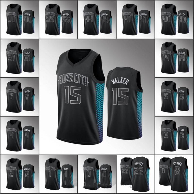 

Men Kids Miles Bridges Jeremy Lamb Devonte' Graham Cody Zeller City Black Custom Jersey Youth S-3XL, Black;red