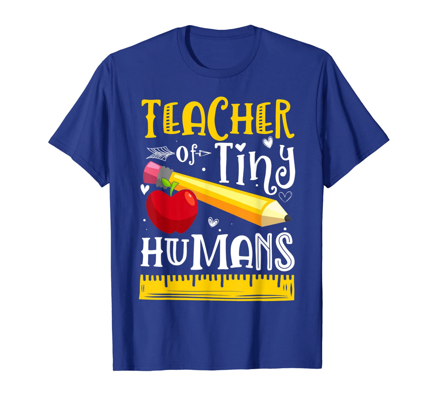 

funny saying teacher of tiny humans t-shirt teacher gift tee, White;black