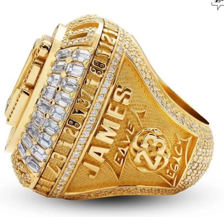 

2020 Los Angeles Player's Basketball Champion zircon Ring Memorial Gift