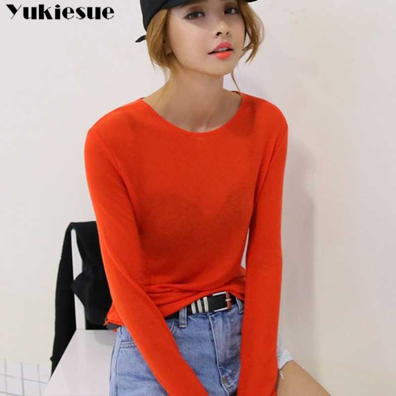 

streetwear t shirt woman top female T- women's tops & tees long sleeve T-s for women tee femme Plus size 210608, Purple