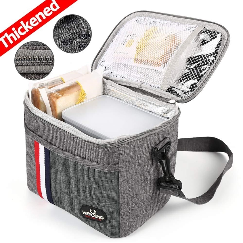 

Fashion Insulated Thermal Cooler Lunch box food bag for work Picnic Bolsa termica loncheras para mujer school students 220222, Pink big size
