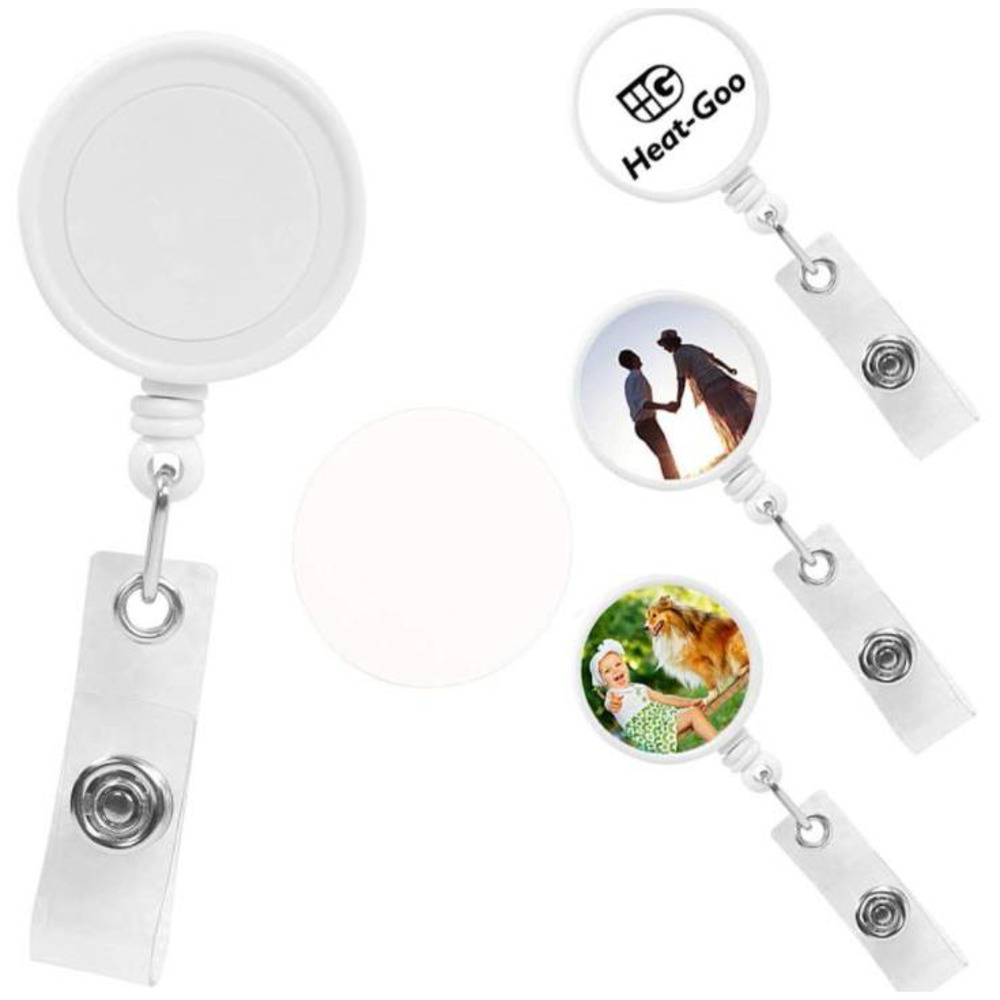 

Sublimation Blank Nurse Badge Party Favor Plastic DIY Office Work Card Hanging Buckle Can Be Rotated