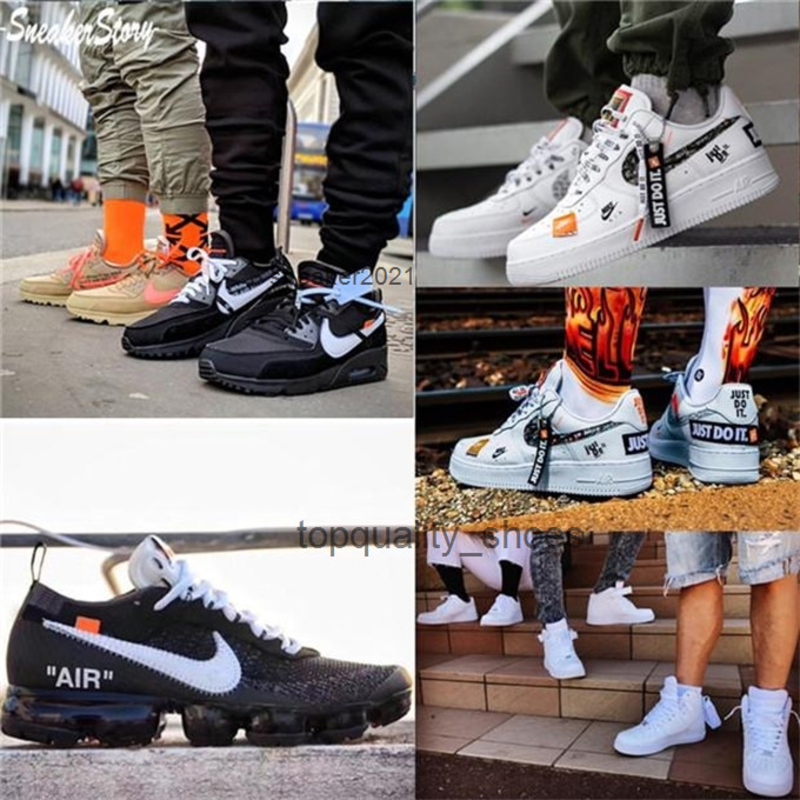 

AIR max Off Vap maxe Shoes Casual Skateboard Triple Black White af 1 Breathable 90 Trainers Sports sneakers