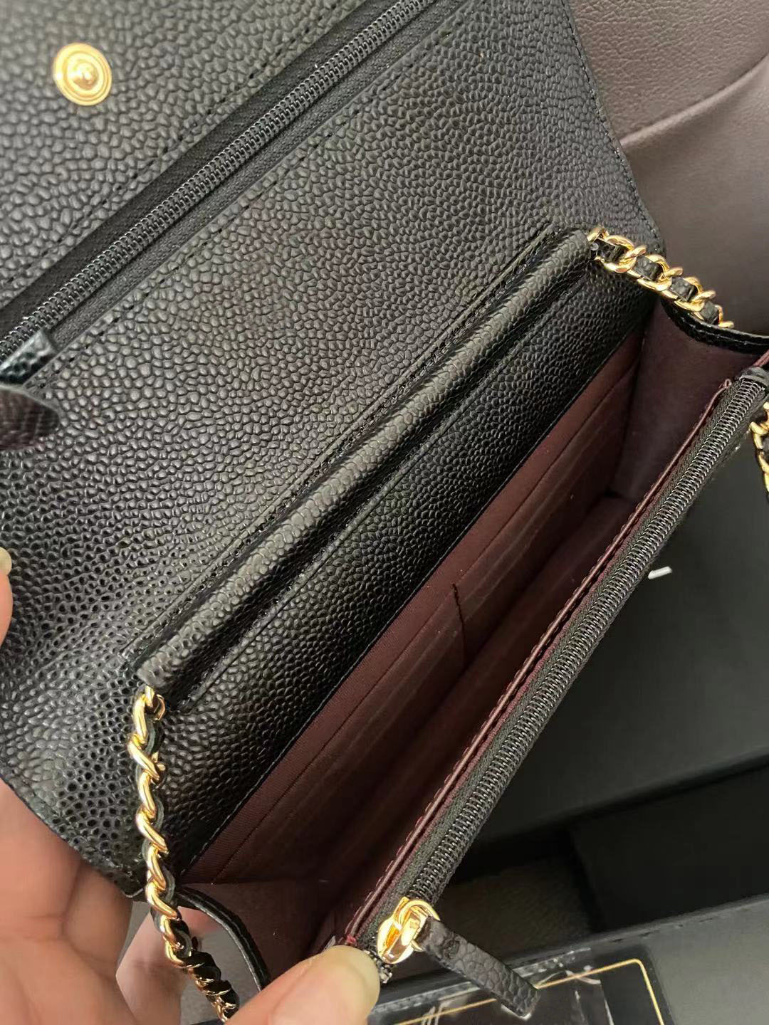 

2022 Fashion Selling Classic mini size womens chain wallets Top Quality Sheepskin Luxurys Designer bag Gold and Silver Buckle Coin Purse Card Holder With box