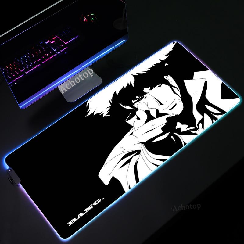 

Mouse Pads & Wrist Rests Cowboy Bebop Pad Large RGB Anime Gaming Mousepad PC Gamer Computer No-slip Notebook Keyboard Desk Carpet Mat