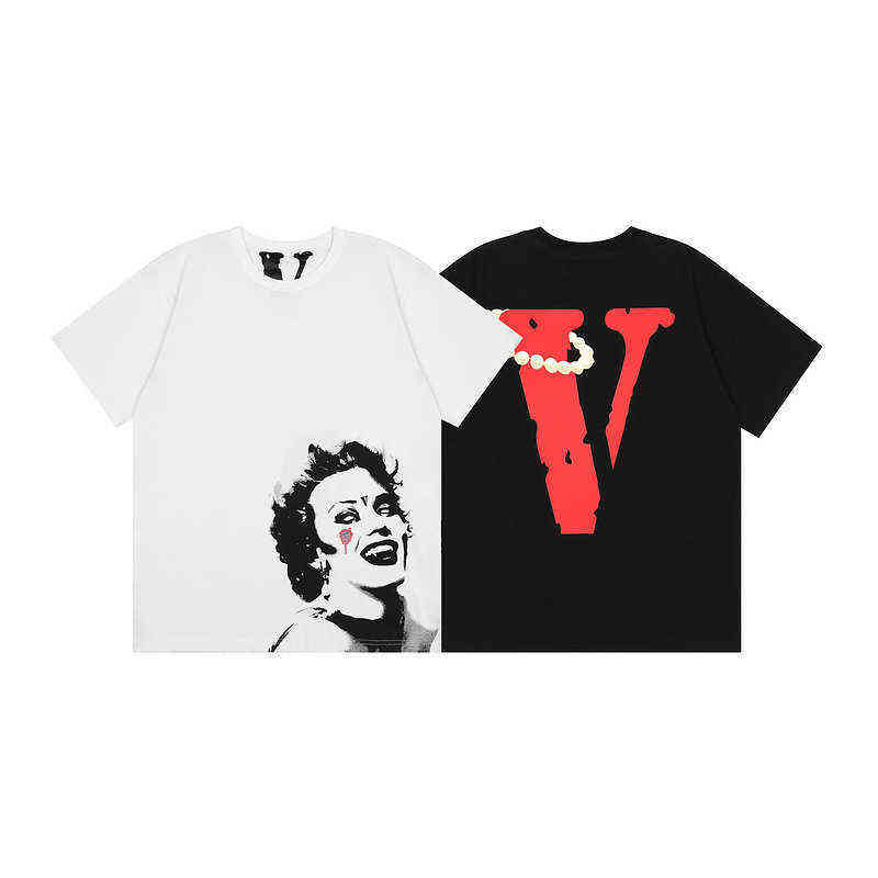 

Die Vlones Miami pop shop Limited star Monroe loose short sleeve T-shirt for men and women, White