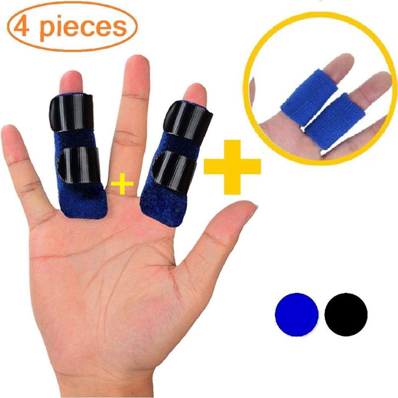 

2pcs Pain Relief Finger Guard Splint Fracture Protection Brace Corrector Support For Finger Arthritis And Ligament Pain #T2P
