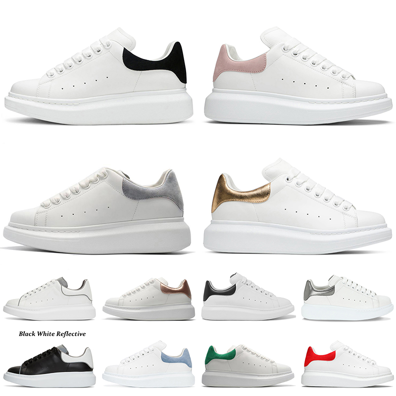 

2021 Women Mens Casual Shoe Luxury Designer Shoes McQueens Sneakers Triple White Black Red Green Suede Beige Paris Blue ACE Platform Leather