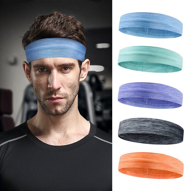 

Sweatband Unisex Outdoor Sport Sports Headband Stretch Elastic Women Yoga Running Hair Band Men Headwrap Fitness Safety, Yellow;black