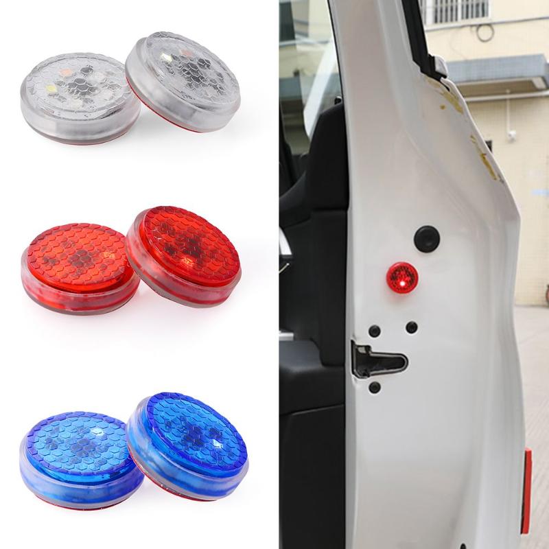 

Car Headlights 1X Universal LED Opening Door Safety Warning Anti-collision Lights Magnetic Sensor Strobe Flashing Alarm Parking Lamp