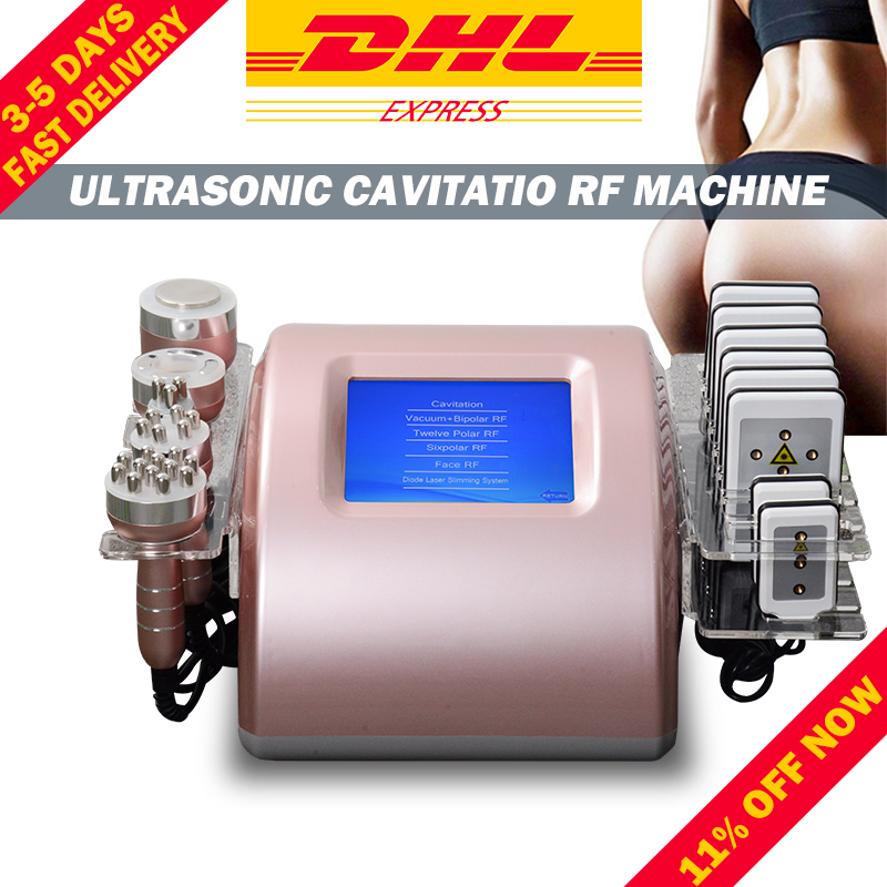 

Professional ultrasonic cavitation fat reduction slimming machine radio frequency face body lift lipo laser weight loss vacuum massage