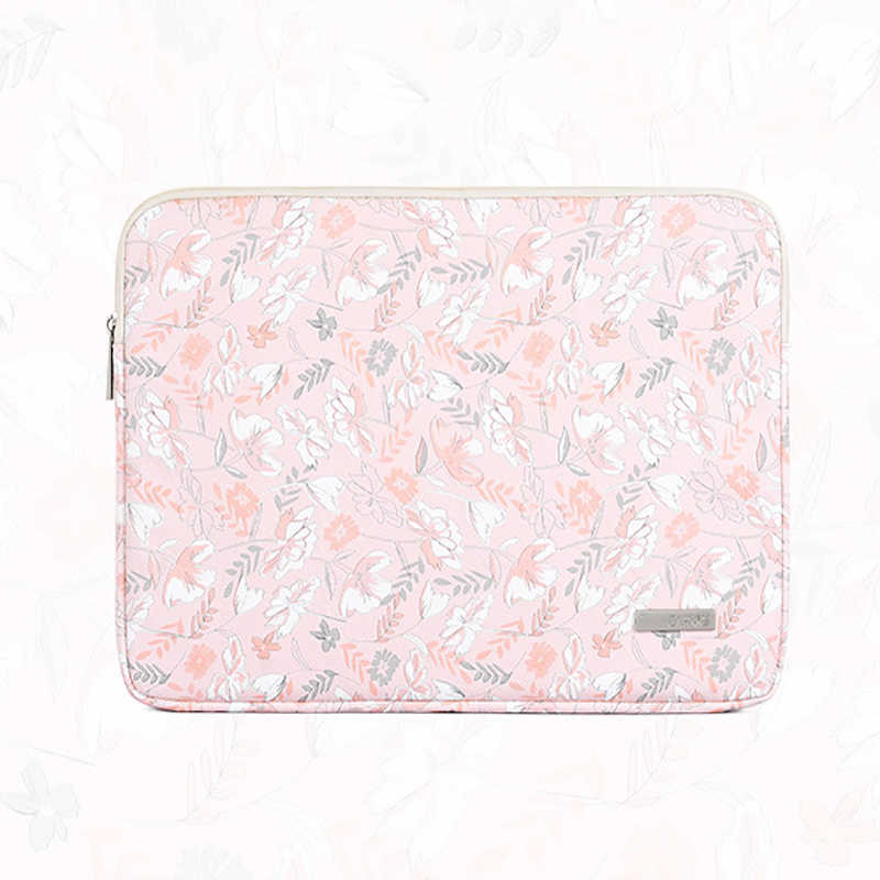 

Pu Laptop Sleeve Case 11 12 13 14 15 Inch for Macbook Air Pro HP DELL Notebook Waterproof Flower Shockproof Case for Women Girl 211018