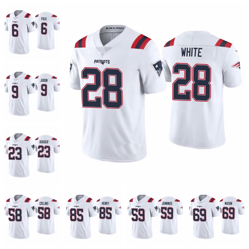 

New England''Patriots''Men Shaq Mason Matthew Slater Nick Folk Hunter Henry Devin McCourty White football Jersey, Black;red