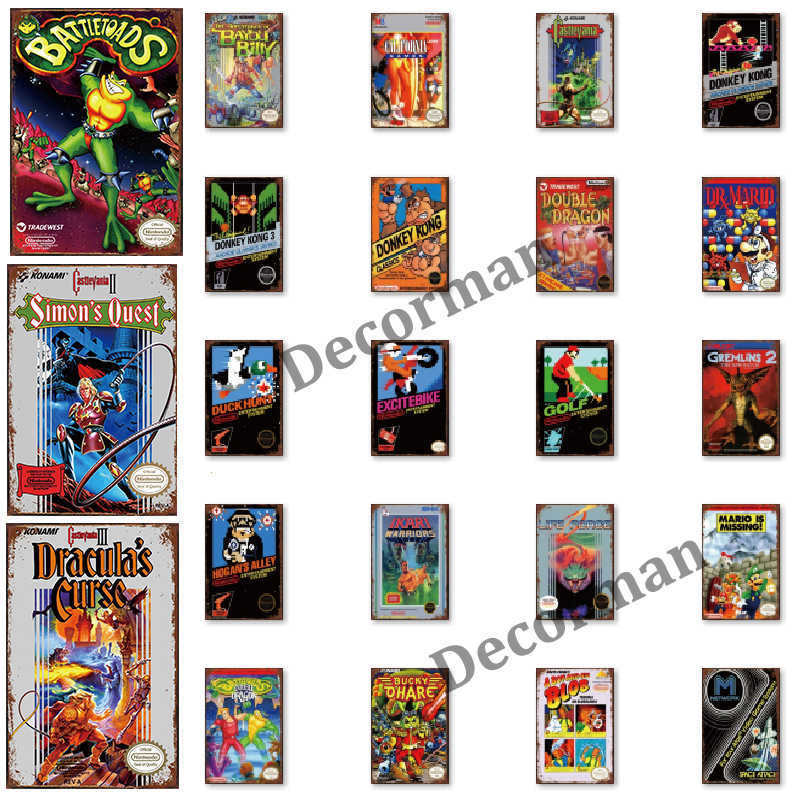 

[ DecorMan ] Classic Japan Game Metal TIN SIGN Custom wholesale Painting PUB Decor LTA-1768