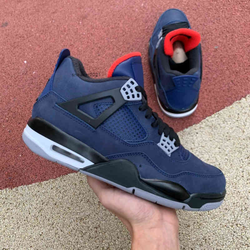 

WNTR Jumpman 4 4s Loyal Blue Mens Basketball Shoes, #1