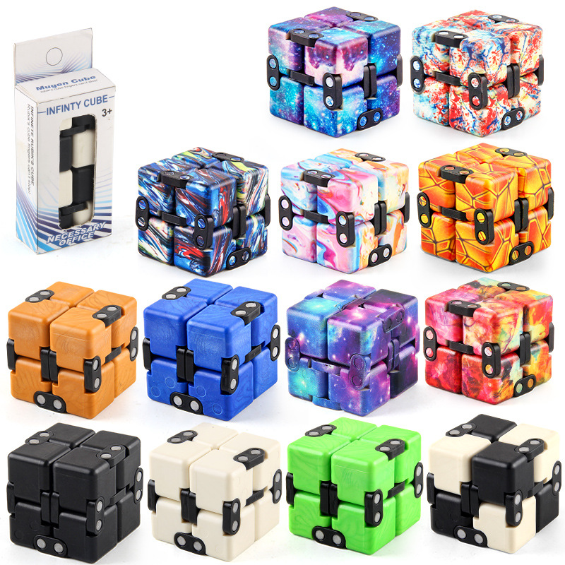 

Infinity Fidget Cube Toy Mini Puzzle Cubes Stress Anxiety Relief Fidgets Toys for Adults Child Family