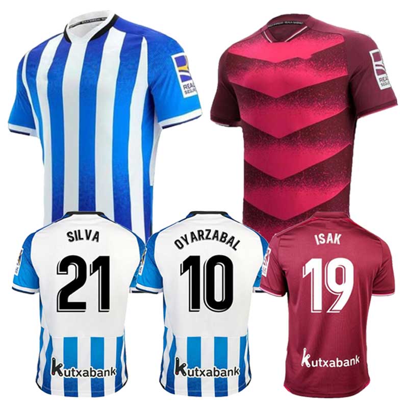 

21 22 Royal Society JUANMI Soccer Jerseys 2021 2022 OYARZABAL X. PRIETO AGIRRETXE Home Away Football Shirts Final edition Camisetas de futbol Uniforms set, 2122