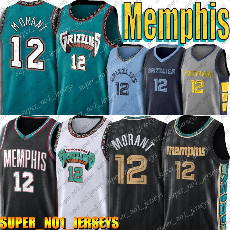 

12 Ja Morant Jersey Memphises Jersey Jaren 13 Jackson Jr. Jerseys 2021 City Throwback To Vancouver Retro Uniform zcxvb65adsd, Black;red