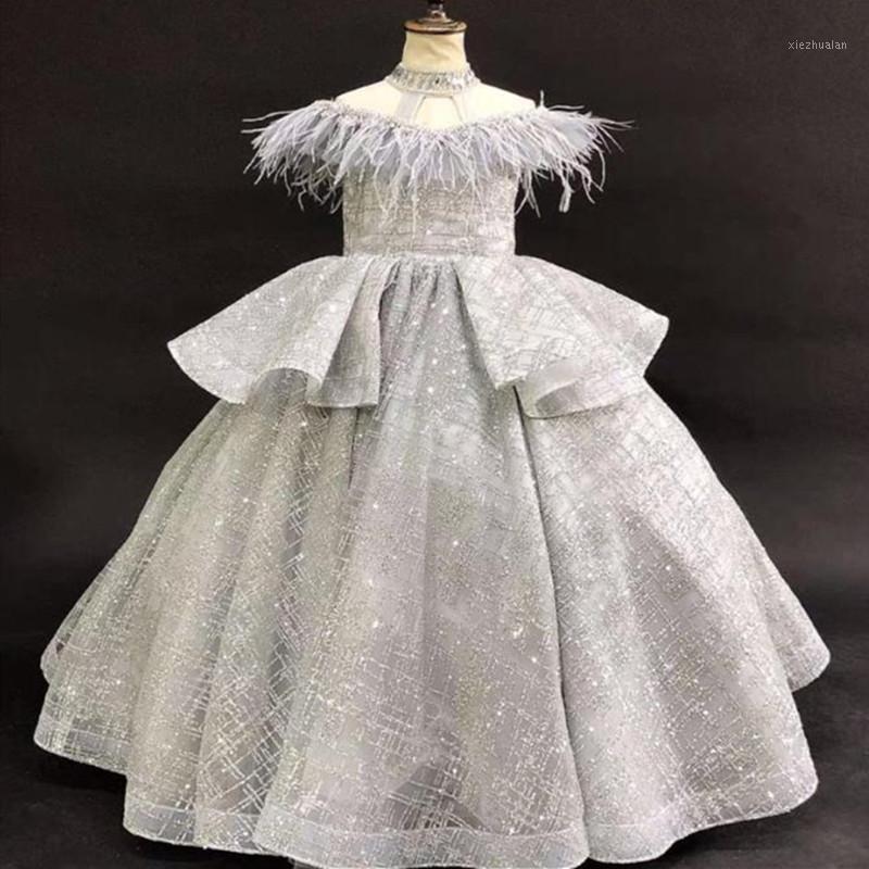 

Luxury Shiny Off Shoulder Girls Pageant Gown Long Girls Wedding Party Gowns Lace Up Back Ball Gowns Elegant Costumes for Special1, Style2