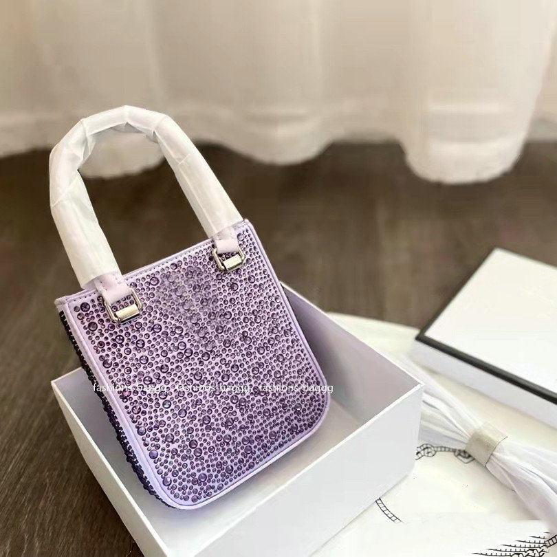 

2022 mini rhinestone handbags shoulder bags designer beading crossbody tote bag fashion women tiny shiny stone beads handbag triangle sequin top quality, Option