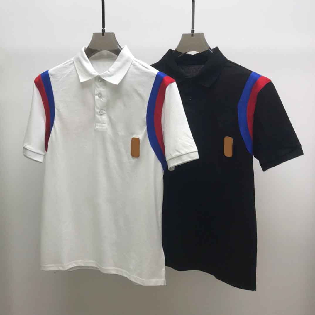 

2021ss spring and summer new high grade cotton printing short sleeve round neck panel T-Shirt Size: m--xl-xxl-xxxl Color: black white fdss121