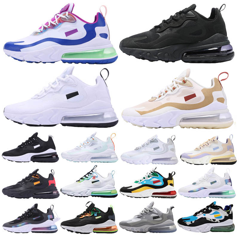 

Fashion 27O REACT Men Women designer running shoes triple platform Mens sneakers black white blue red jogging training Trainers sports run shoe size 36-45, 39