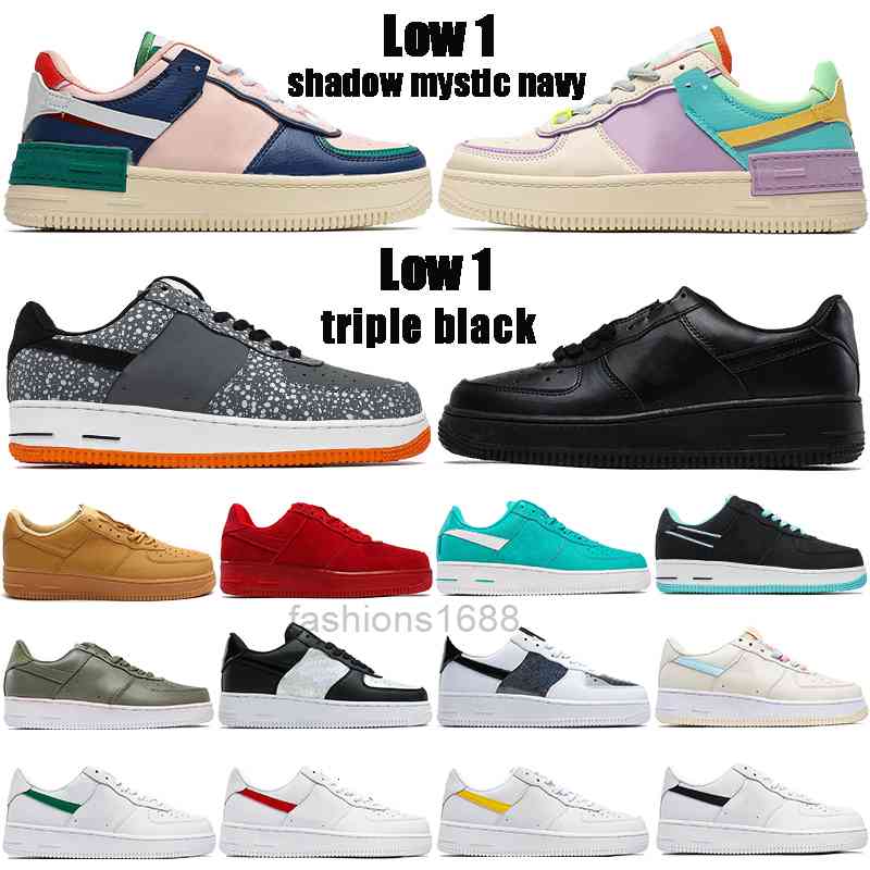 

low 1 classic mens casual shoes triple black white turquoise yellow shadow pale ivory flax fashion men women sneakers US 5.5-11, 02 white university red