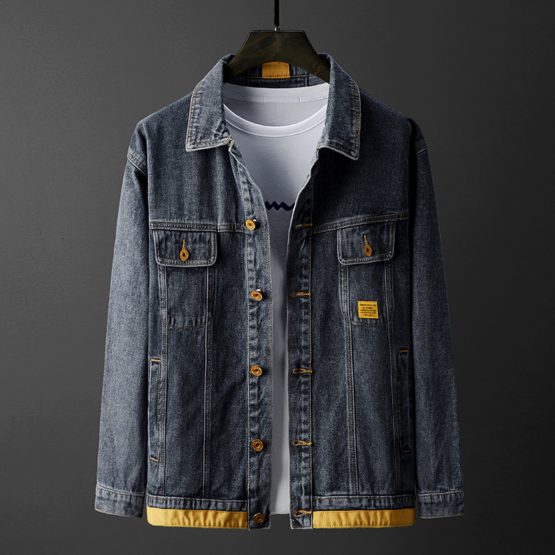 

New Men's Denim Jeans 2021 Autumn Spring Fashion Jackets Male Casual Outwear Clothes 9htz, A178